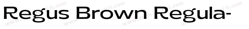 Regus Brown Regula字体转换